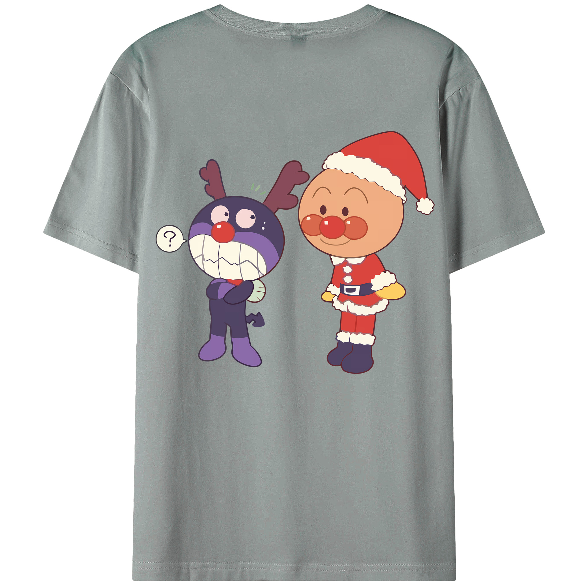 （画像用） アンパンマン Anpanman 綿100％ メンズ半袖Tシャツ（バックプリント） 通気性